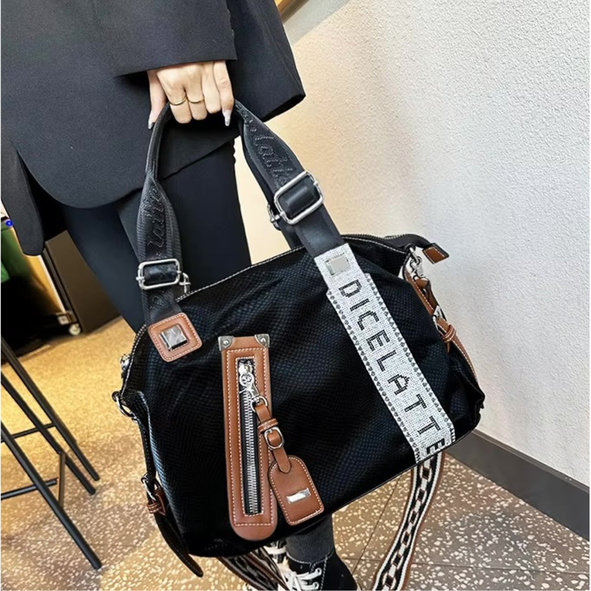 Women's Tote Bags Bling Pu Leather Stylish & Durable Everyday Carry Bag