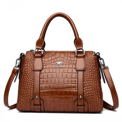 Tote Bag Women 2024 Vegan Leather Crocodile design High Quality Shoulder