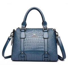 Tote Bag Women 2024 Vegan Leather Crocodile design High Quality Shoulder