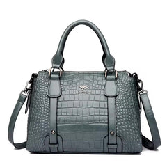 Tote Bag Women 2024 Vegan Leather Crocodile design High Quality Shoulder