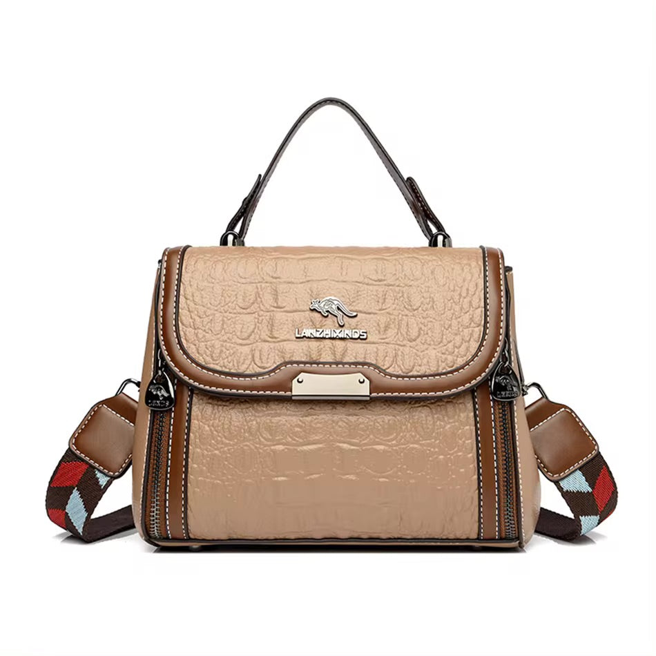 High Quality Vegan Leather Crossbody Satchel Women's Fashion 2024