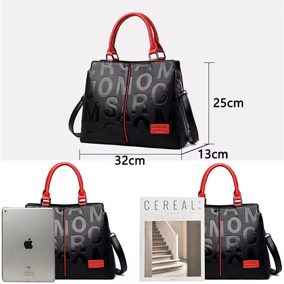 Midnight Muse Shoulderbag for Women 2024 Luxury Handbag Large Capacity Pu Leather Tote Bag