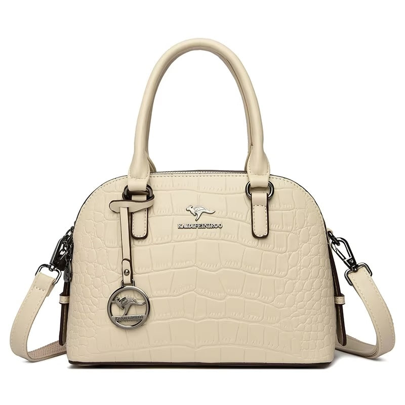 Croc Embossed Satchel Bag - Versatile & Stylish-aoutfit Co